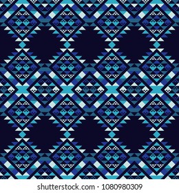 Ethnic boho seamless pattern. Traditional ornament. Geometric background. Tribal pattern. Folk motif. Textile rapport.