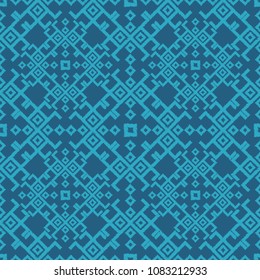 Ethnic boho seamless pattern. Traditional ornament. Geometric background. Folk motif. Textile rapport.