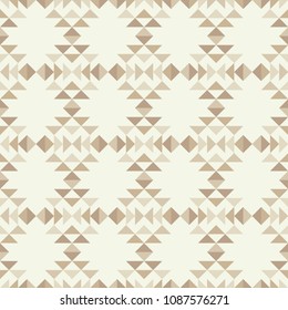 Ethnic boho seamless pattern. Traditional ornament. Geometric background. Tribal pattern. Folk motif. Textile rapport.