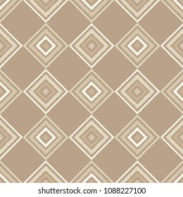 Ethnic boho seamless pattern. Traditional ornament. Geometric background. Folk motif. Textile rapport.