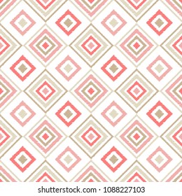 Ethnic boho seamless pattern. Traditional ornament. Geometric background. Folk motif. Textile rapport.