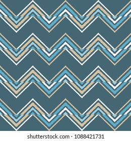 Ethnic boho seamless pattern. Traditional ornament. Geometric background. Folk motif. Textile rapport.