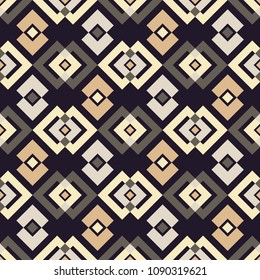 Ethnic boho seamless pattern. Traditional ornament. Geometric background. Folk motif. Textile rapport.