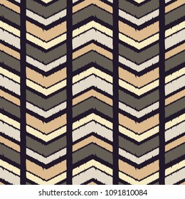 Ethnic boho seamless pattern. Traditional ornament. Manual hatching. Geometric background. Tribal pattern. Folk motif. Textile rapport.