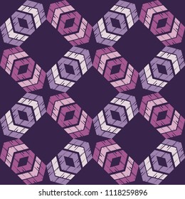 Ethnic boho seamless pattern.  Traditional ornament. Geometric background. Tribal pattern. Folk motif. Textile rapport.