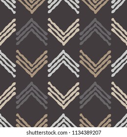 Ethnic boho seamless pattern.  Traditional ornament. Geometric background. Tribal pattern. Folk motif. Textile rapport.