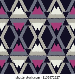 Ethnic boho seamless pattern.  Traditional ornament. Geometric background. Tribal pattern. Folk motif. Textile rapport.