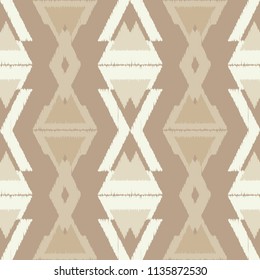 Ethnic boho seamless pattern.  Traditional ornament. Geometric background. Tribal pattern. Folk motif. Textile rapport.