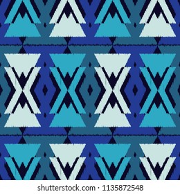 Ethnic boho seamless pattern.  Traditional ornament. Geometric background. Tribal pattern. Folk motif. Textile rapport.