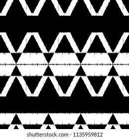 Ethnic boho seamless pattern.  Traditional ornament. Geometric background. Tribal pattern. Folk motif. Textile rapport.