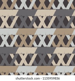 Ethnic boho seamless pattern.  Traditional ornament. Geometric background. Tribal pattern. Folk motif. Textile rapport.
