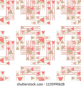 Ethnic boho seamless pattern.  Traditional ornament. Geometric background. Tribal pattern. Folk motif. Textile rapport.