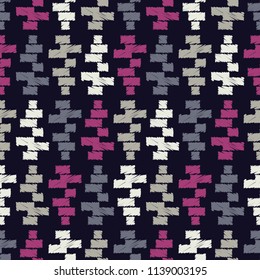 Ethnic boho seamless pattern.  Traditional ornament. Geometric background. Tribal pattern. Folk motif. Textile rapport.
