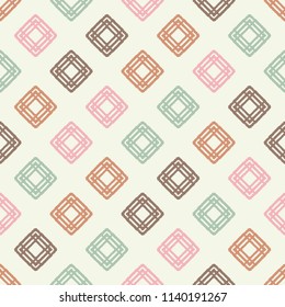 Ethnic boho seamless pattern. Traditional ornament. Geometric background. Tribal pattern. Folk motif. Textile rapport.