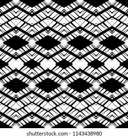 Ethnic boho seamless pattern. Traditional ornament. Geometric background. Tribal pattern. Folk motif. Textile rapport.