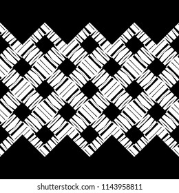 Ethnic boho seamless pattern. Traditional ornament. Geometric background. Tribal pattern. Folk motif. Textile rapport.