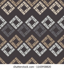 Ethnic boho seamless pattern. Traditional ornament. Geometric background. Tribal pattern. Folk motif. Textile rapport.