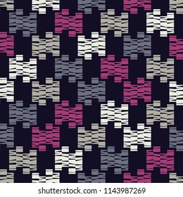 Ethnic boho seamless pattern. Traditional ornament. Geometric background. Tribal pattern. Folk motif. Textile rapport.