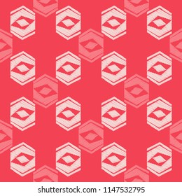Ethnic boho seamless pattern. Traditional ornament. Geometric background. Tribal pattern. Folk motif. Textile rapport.