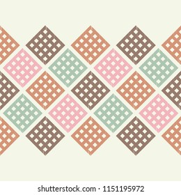 Ethnic boho seamless pattern. Traditional ornament. Geometric background. Tribal pattern. Folk motif. Textile rapport.