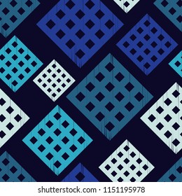 Ethnic boho seamless pattern. Traditional ornament. Geometric background. Tribal pattern. Folk motif. Textile rapport.