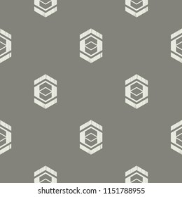 Ethnic boho seamless pattern. Traditional ornament. Geometric background. Tribal pattern. Folk motif. Textile rapport.