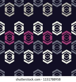 Ethnic boho seamless pattern. Traditional ornament. Geometric background. Tribal pattern. Folk motif. Textile rapport.