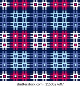 Ethnic boho seamless pattern. Traditional ornament. Geometric background. Tribal pattern. Folk motif. Textile rapport.