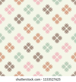 Ethnic boho seamless pattern. Traditional ornament. Geometric background. Tribal pattern. Folk motif. Textile rapport.
