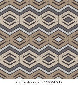 Ethnic boho seamless pattern. Traditional ornament. Geometric background. Tribal pattern. Folk motif. Textile rapport.