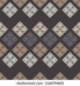 Ethnic boho seamless pattern. Traditional ornament. Geometric background. Tribal pattern. Folk motif. Textile rapport.