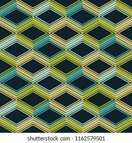 Ethnic boho seamless pattern. Traditional ornament. Geometric background. Tribal pattern. Folk motif. Textile rapport.