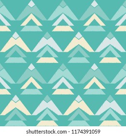 Ethnic boho seamless pattern. Traditional ornament. Geometric background. Tribal pattern. Folk motif. Textile rapport.