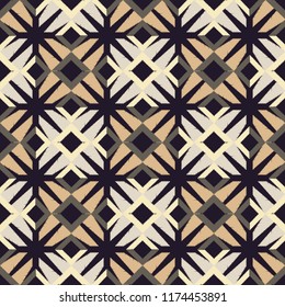 Ethnic boho seamless pattern. Traditional ornament. Geometric background. Tribal pattern. Folk motif. Textile rapport.