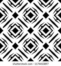 Ethnic boho seamless pattern. Traditional ornament. Geometric background. Tribal pattern. Folk motif. Textile rapport.