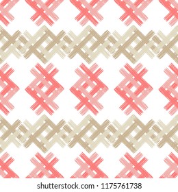 Ethnic boho seamless pattern. Traditional ornament. Geometric background. Tribal pattern. Folk motif. Textile rapport.