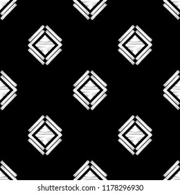 Ethnic boho seamless pattern. Traditional ornament. Geometric background. Tribal pattern. Folk motif. Textile rapport.