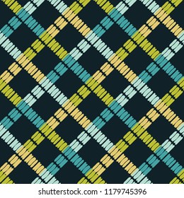 Ethnic boho seamless pattern. Traditional ornament. Geometric background. Tribal pattern. Folk motif. Textile rapport.