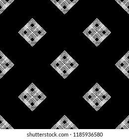 Ethnic boho seamless pattern. Traditional ornament. Geometric background. Tribal pattern. Folk motif. Can be used for wallpaper, textile, invitation card, wrapping, web page background.