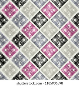 Ethnic boho seamless pattern. Traditional ornament. Geometric background. Tribal pattern. Folk motif. Can be used for wallpaper, textile, invitation card, wrapping, web page background.