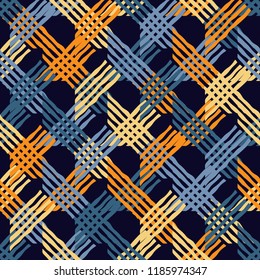 Ethnic boho seamless pattern. Traditional ornament. Geometric background. Tribal pattern. Folk motif. Can be used for wallpaper, textile, invitation card, wrapping, web page background.