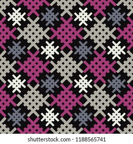 Ethnic boho seamless pattern. Traditional ornament. Tribal pattern. Folk motif. Can be used for wallpaper, textile, invitation card, wrapping, web page background.