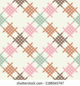 Ethnic boho seamless pattern. Traditional ornament. Tribal pattern. Folk motif. Can be used for wallpaper, textile, invitation card, wrapping, web page background.