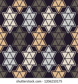 Ethnic boho seamless pattern. Traditional ornament. Tribal pattern. Folk motif. Can be used for wallpaper, textile, invitation card, wrapping, web page background.