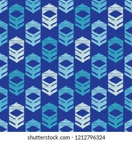 Ethnic boho seamless pattern. Traditional ornament. Brushwork. Hand hatching. Tribal pattern. Folk motif. Can be used for wallpaper, textile, invitation card, wrapping, web page background.