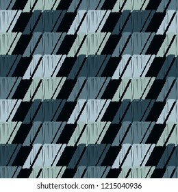 Ethnic boho seamless pattern. Traditional ornament. Brushwork. Hand hatching. Tribal pattern. Folk motif. Can be used for wallpaper, textile, invitation card, wrapping, web page background.