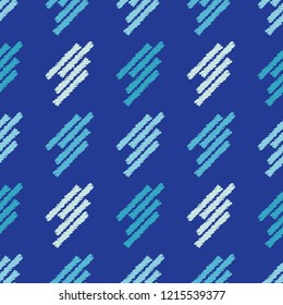 Ethnic boho seamless pattern. Traditional ornament. Brushwork. Hand hatching. Tribal pattern. Folk motif. Can be used for wallpaper, textile, invitation card, wrapping, web page background.