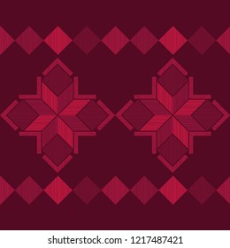 Ethnic boho seamless pattern. Traditional ornament. Tribal pattern. Folk motif. Can be used for wallpaper, textile, invitation card, wrapping, web page background.