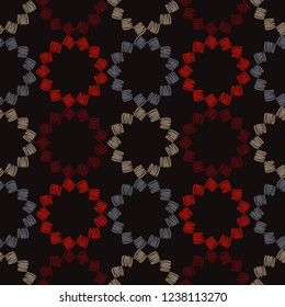 Ethnic boho seamless pattern. Traditional ornament. Tribal pattern. Folk motif. Can be used for wallpaper, textile, invitation card, wrapping, web page background.