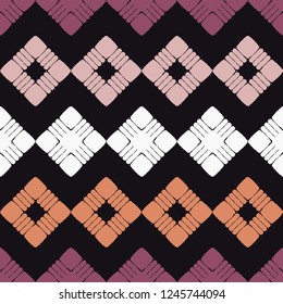 Ethnic boho seamless pattern. Traditional ornament. Tribal pattern. Folk motif. Can be used for wallpaper, textile, invitation card, wrapping, web page background.